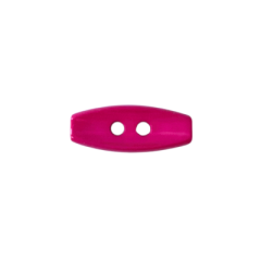 Kunststoffknopf Knebelverschluss 20mm 2 Loch pink