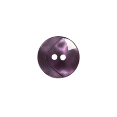 Kunststoffknopf 18mm 2 Loch glänzend violett