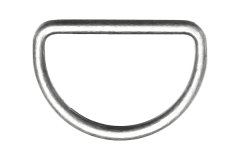 Metall-D-Ring, 25mm, silber (1St.)