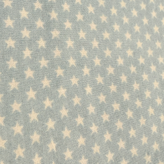Baumwolle Sterne Hellblau/Weiß