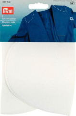 Schulterpolster Halbmond XL weiß