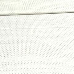 HDS-Stoffe - Baumwolle- weiß mit goldgelben Punkten