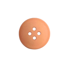 Kunststoffknopf 15mm 4 Loch apricot