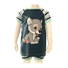 Set aus T-Shirt und kurzer Hose -  Wolf Gr. 104