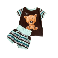 Set aus T-Shirt und kurzer Hose - Teddybär - Gr. 80