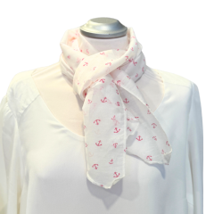 Sommertuch mit rosa Ankern
