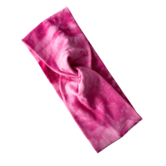 Knotenstirnband Kinder Batik rosa