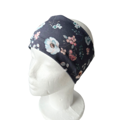 Stirnband floral auf blau