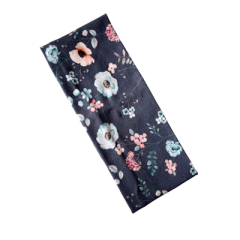 Stirnband floral auf blau