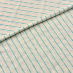 KATIA Fabrics • Slub Jersey Stripes Aqua