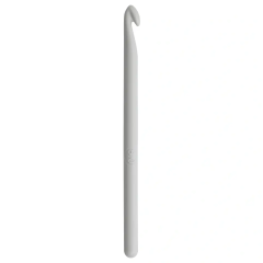 Wollhäkelnadel ohne Griff, 14cm, 8,00mm, grau