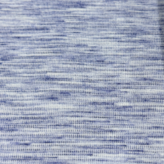 Strickstoff mit erhabenen Streifen blau