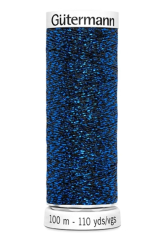 Sparkly Effektgarn - Gütermann creativ (Fb. 9913 - blau metallic)