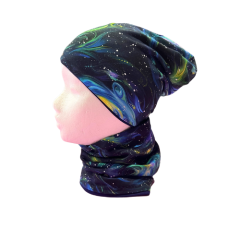 WendeBeanie - Wendemütze Galaxy Gr. XS