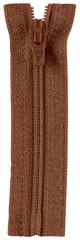 Reißverschluss braun (fb.932) 22cm - nicht teilbar