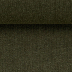 50cm Reststück - Eike melange -  Sweat angeraut - khaki