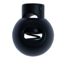 Kordelstopper 1-loch KST 18mm rund dunkelblau