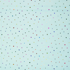 Tüll Hearts - bunte Herzen auf türkis