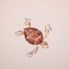 SWAFING • Baumwolljersey Aurich - Schildkröten hellbeige