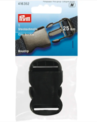 Steckschnalle 25mm schwarz - Kunststoff