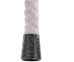 Kordelenden konisch gunmetal 8mm (2 Stück)