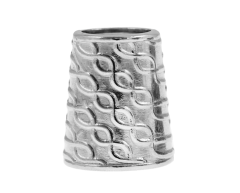 Kordelenden konisch silber 8mm (2 Stück)