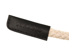 Kordelenden in schwarz Lederimitat Classic Groß (2 Stück)