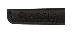 Kordelenden in schwarz Lederimitat Classic klein (2 Stück)