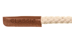 Kordelenden in camel Lederimitat Classic klein (2 Stück)