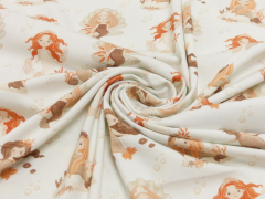 S&W Stoffe • Baumwolljersey OCEAN DREAMS - Meerjungsfrau