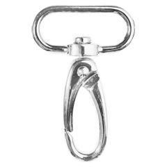 Karabinerhaken 25mm silberfarbig (SB-Karte)