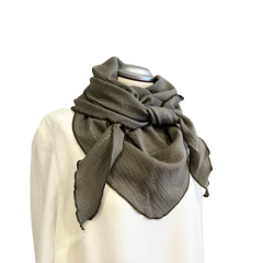 Musselindreieckstuch in olive mit Glitzer