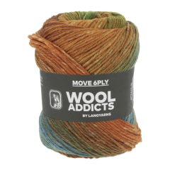 Move 6-fädig (fb. 08) - orange/olive/braun