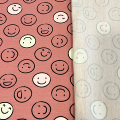 Glow in the dark Smileys - Jersey - altrosa