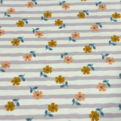 Hanabi - Flower Stripes - flieder/weiß