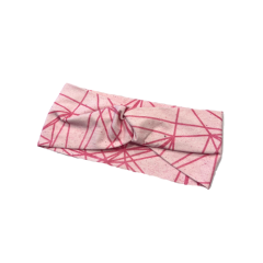 Knotenstirnband rosa mit Streifen - Gr. 1
