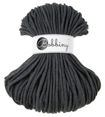 Bobbiny Premium 5 mm Flechtkordeln in Charcoal