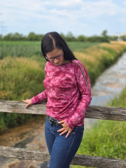 Baumwolljersey - Batik beere