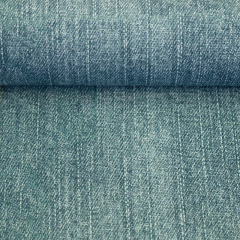 French Terry - Jeans-Optik, smaragd