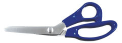 Zackenschere mit KST Griff blau - rostfreier Edelstahl 235mm