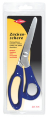 Zackenschere mit KST Griff blau - rostfreier Edelstahl 235mm