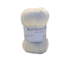 Hjertegarn - Sockenwolle Bamboo wool (Fb.100 - offwhite)