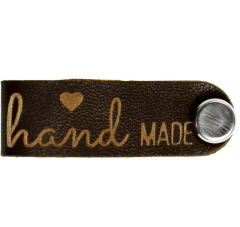 Knick-Label mit Schraube handmade
