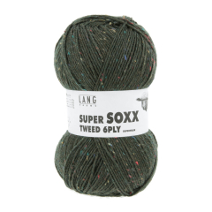 Super Soxx Tweed - 6-fädig - dunkelgrün