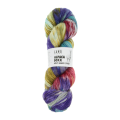 Alpaka Soxx 4-fach - violett/ocker (Fb.04)