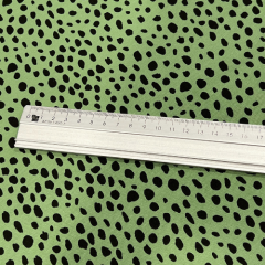 1,3m Reststück - Hanabi • French Terry - rain of Dots - hellgrün
