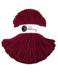 Bobbiny Premium 5 mm Flechtkordeln in Golden Wine Red