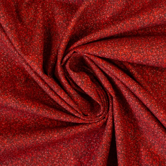 Baumwolle Uni mit Glitter - rot