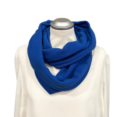 Loopschal royalblau - italienischer Strickstoff