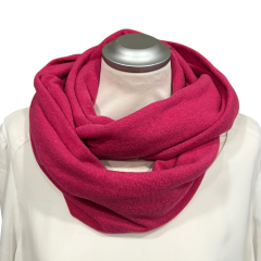 Loopschal pink - italienischer Strickstoff